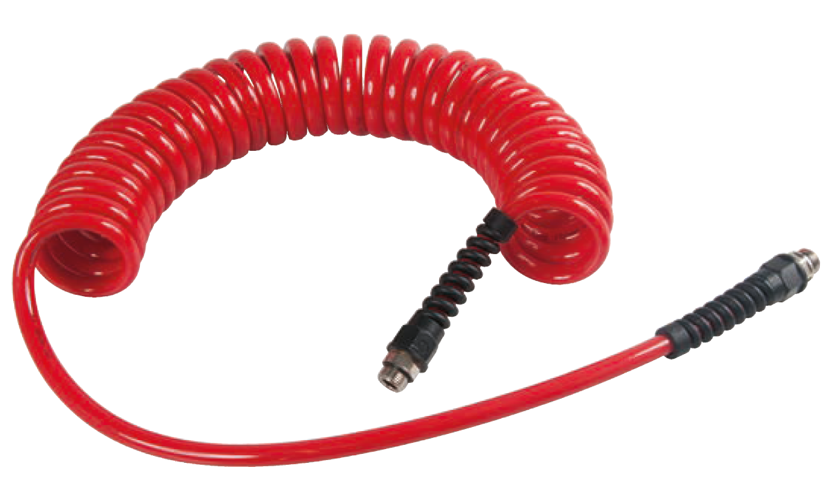 JWL Spiralschlauch PUR Flex Boy 1/2 BSPT Aussengewinde und Entlastungsfeder